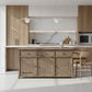 DEVONSHIRE ACACIA TIMBER 3-DOOR 3-DRAWER BUFFET/SIDEBOARD BRUSHED KHAKI
