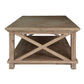 DEVONSHIRE ACACIA TIMBER COFFEE TABLE BRUSHED KHAKI - MyChocolateWood