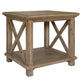 DEVONSHIRE ACACIA TIMBER LAMP TABLE SIDE TABLE BRUSHED KHAKI - MyChocolateWood