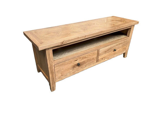 DUTCHY FRENCH PROVINCIAL STYLE TV UNIT ETU 2 DRAWERS WITH PARQUETRY PATTERN 180 CMS (Copy) - MyChocolateWood