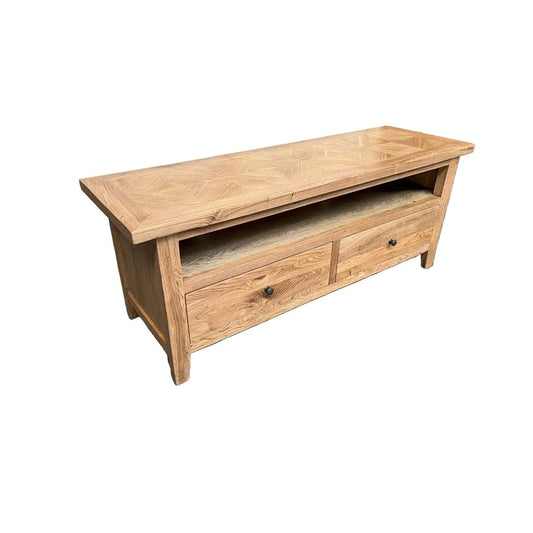 DUTCHY FRENCH PROVINCIAL STYLE TV UNIT ETU 2 DRAWERS WITH PARQUETRY PATTERN 180 CMS (Copy) - MyChocolateWood