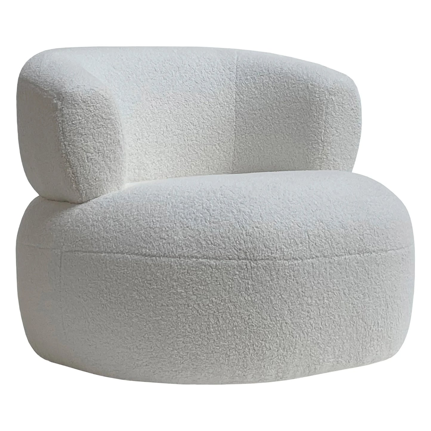 Daventry Ashwood/Fine Boucle Occasional Chair/Lounge Chair - Snow