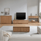 Denby Messmate Timber 4-Door Buffet/Sideboard Light Smoke