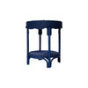 WENGLOR DEEP BLUE RATTAN SIDETABLE - MyChocolateWood