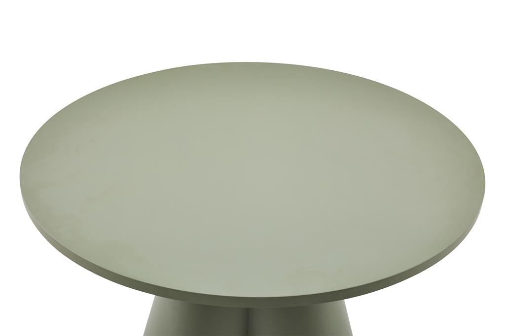 Channing  Round Dining Table Army Green 120cm - MyChocolateWood