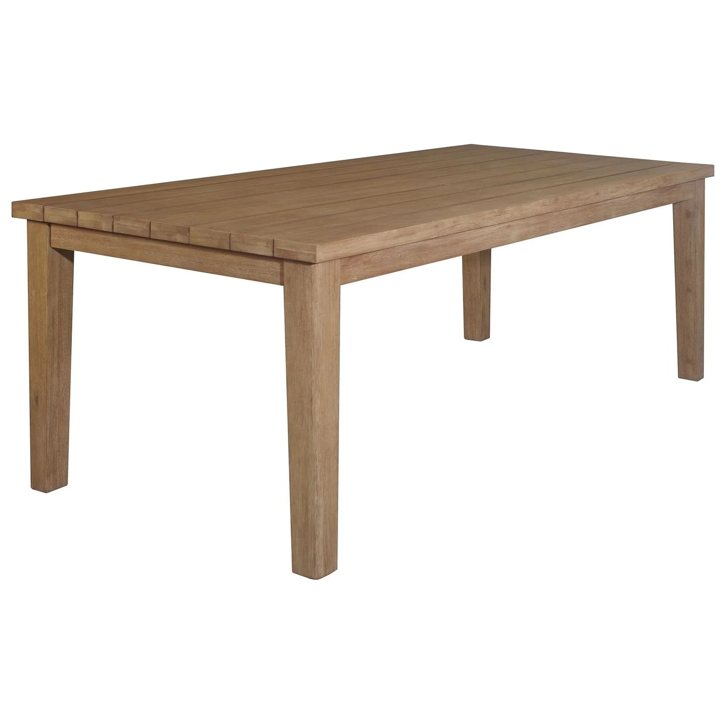ATHENA EUCALYPTUS TIMBER OUTDOOR DINING TABLE NATURAL 220CM