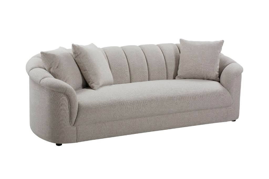 WALDEN FABRIC 3-SEATER SOFA BEIGE