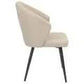 DARLA HAMPTON FABRIC DINING CHAIR BEIGE - MyChocolateWood