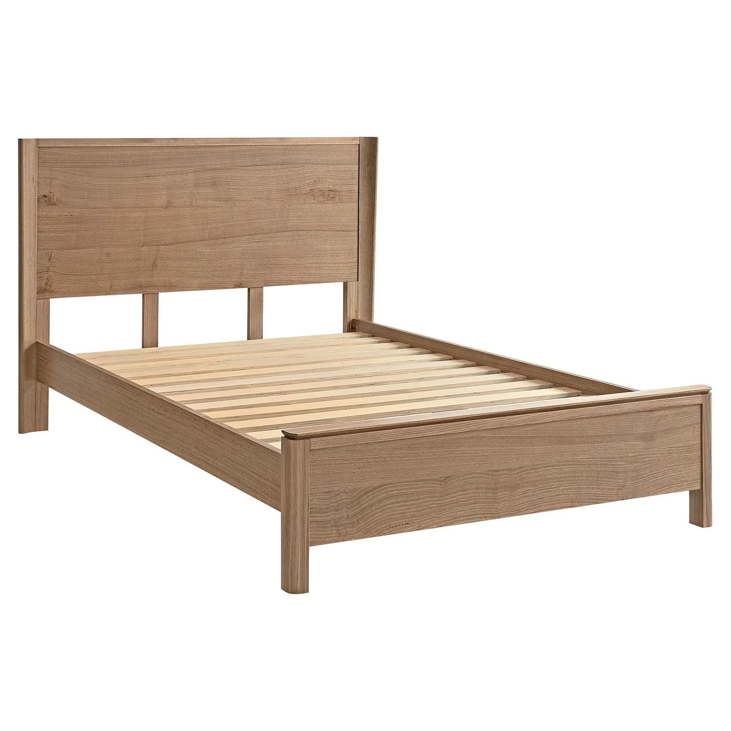 Jinetta Solid Messmate Timber Queen Bed Light Smoke