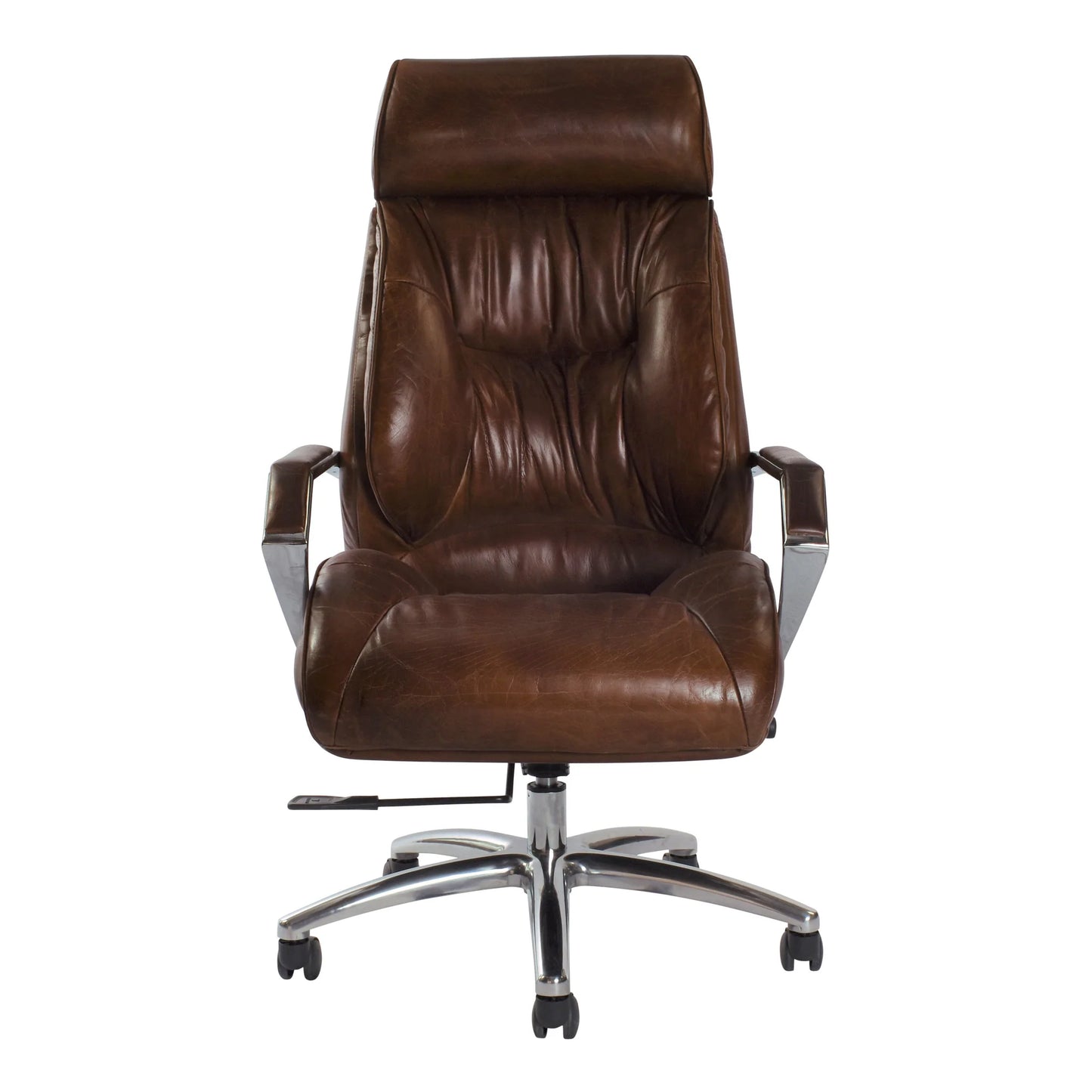 SANTIAGO VINTAGE LEATHER OFFICE/DESK CHAIR - MyChocolateWood
