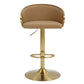 Cilla Gas Lift Swivel Bar Stool Gold
