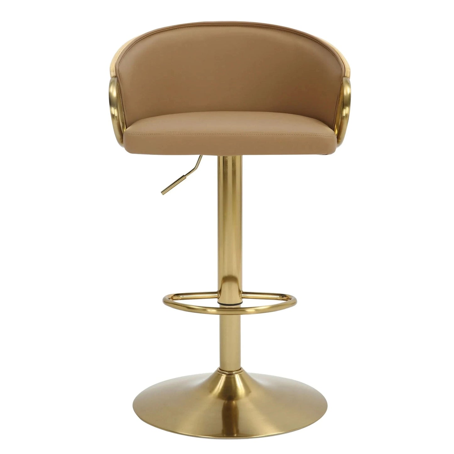 Cilla Gas Lift Swivel Bar Stool Gold