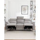 ALLOA FABRIC 3-SEATER ELECTRIC RECLINER SOFA GREY - MyChocolateWood