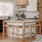 BRYNN BACKLESS KITCHEN STOOL WITH ROPE SEAT -66CM SEAT HEIGHT NATURAL - MyChocolateWood