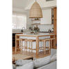 BRYNN BACKLESS KITCHEN STOOL WITH ROPE SEAT -66CM SEAT HEIGHT NATURAL