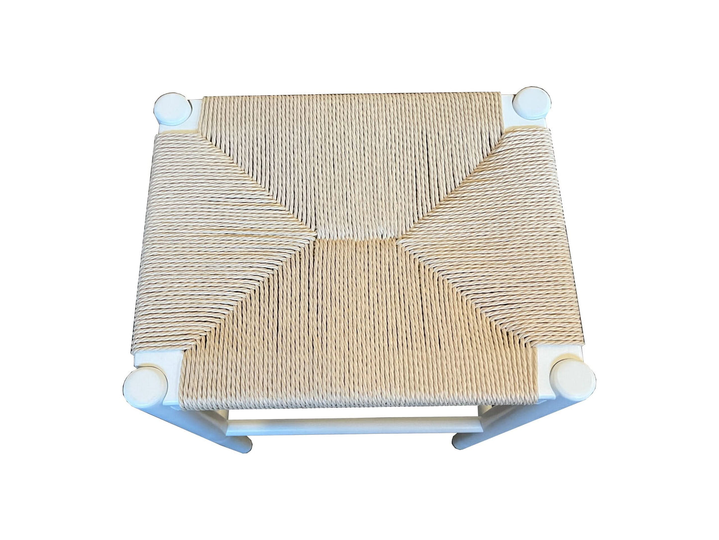 BRYNN BACKLESS KITCHEN STOOL WITH ROPE SEAT -66CM SEAT HEIGHT NATURAL - MyChocolateWood
