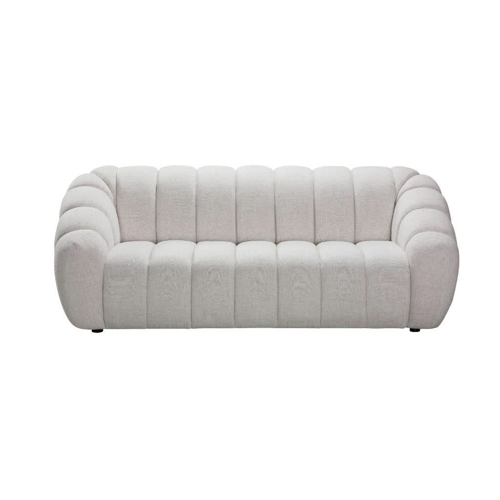BRIELLE FABRIC 3-SEATER SOFA BEIGE - MyChocolateWood