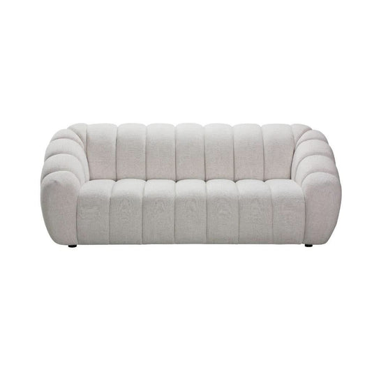 BRIELLE FABRIC 3-SEATER SOFA BEIGE - MyChocolateWood