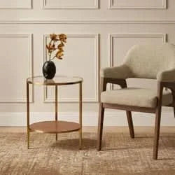 IRVINE FABRIC DINING CHAIR SOLID WALNUT COLOURED TIMBER FRAME/ FIELD BROWN COLOUR UPHOLSTERY - MyChocolateWood