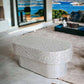 LEILANI  OVAL MOTHER OF PEARL COFFEE TABLE - MyChocolateWood