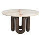 Kennedy Marble Top/Mango base Loop Coffee Table
