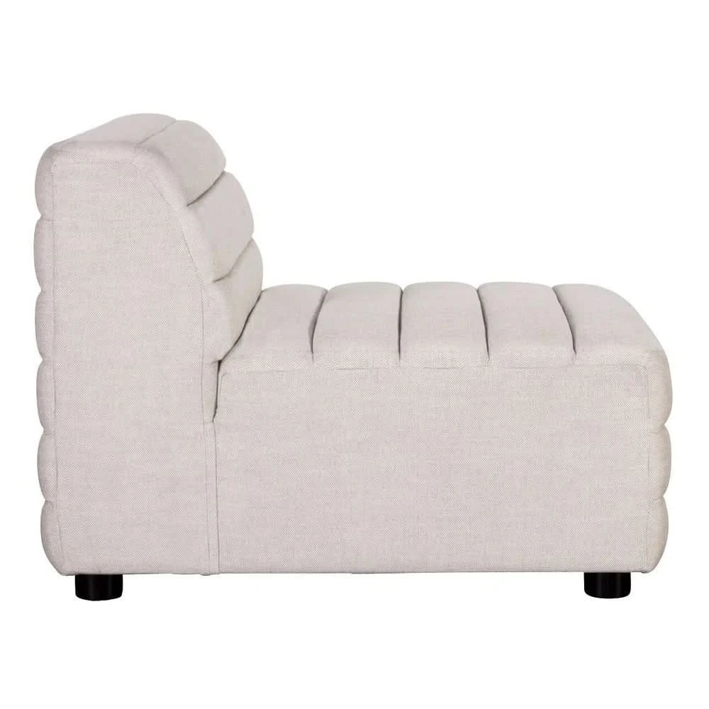 MEREDITH  OCCASIONAL CHAIR LOUNGE CHAIR ARMCHAIR NATURAL LINEN - BEIGE - MyChocolateWood