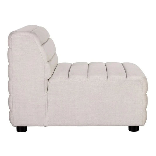 MEREDITH  OCCASIONAL CHAIR LOUNGE CHAIR ARMCHAIR NATURAL LINEN - BEIGE - MyChocolateWood