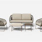 HAVERS 4 PIECE OUTDOOR SOFA SET/LOUNGE SET MOSS GREEN