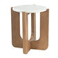 Nadia Mango Hardwood & Marble Lamp Table / Side Table