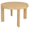 Apollo Solid Mindi Timber Round Dining Table 110cm in Natural - Chocolate Wood