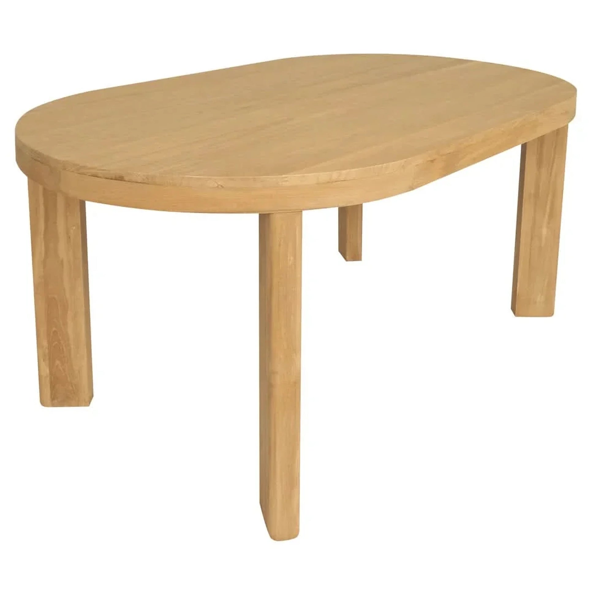 Apollo Solid Mahogany Oval Dining Table 165cm in Natural - Chocolate Wood