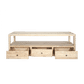 JOELLE 3-DRAWER TELEVISION UNIT ETU DISTRESSED NATURAL - MyChocolateWood