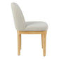 SET OF 2 DURAM LINEN DINING CHAIRS NATURAL/OATMEAL - MyChocolateWood