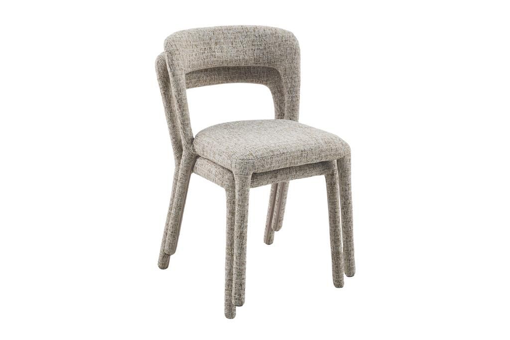 Channing Dining Chair Oat Colour 46x62x79cm - MyChocolateWood