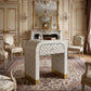 Kenora 1-Drawer Mother of Pearl Hand Inlay Bedside Table