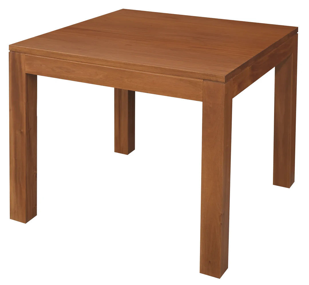 TANAKA SOLID MAHOGANY DINING TABLE IN LIGHT PECAN 90CM - MyChocolateWood