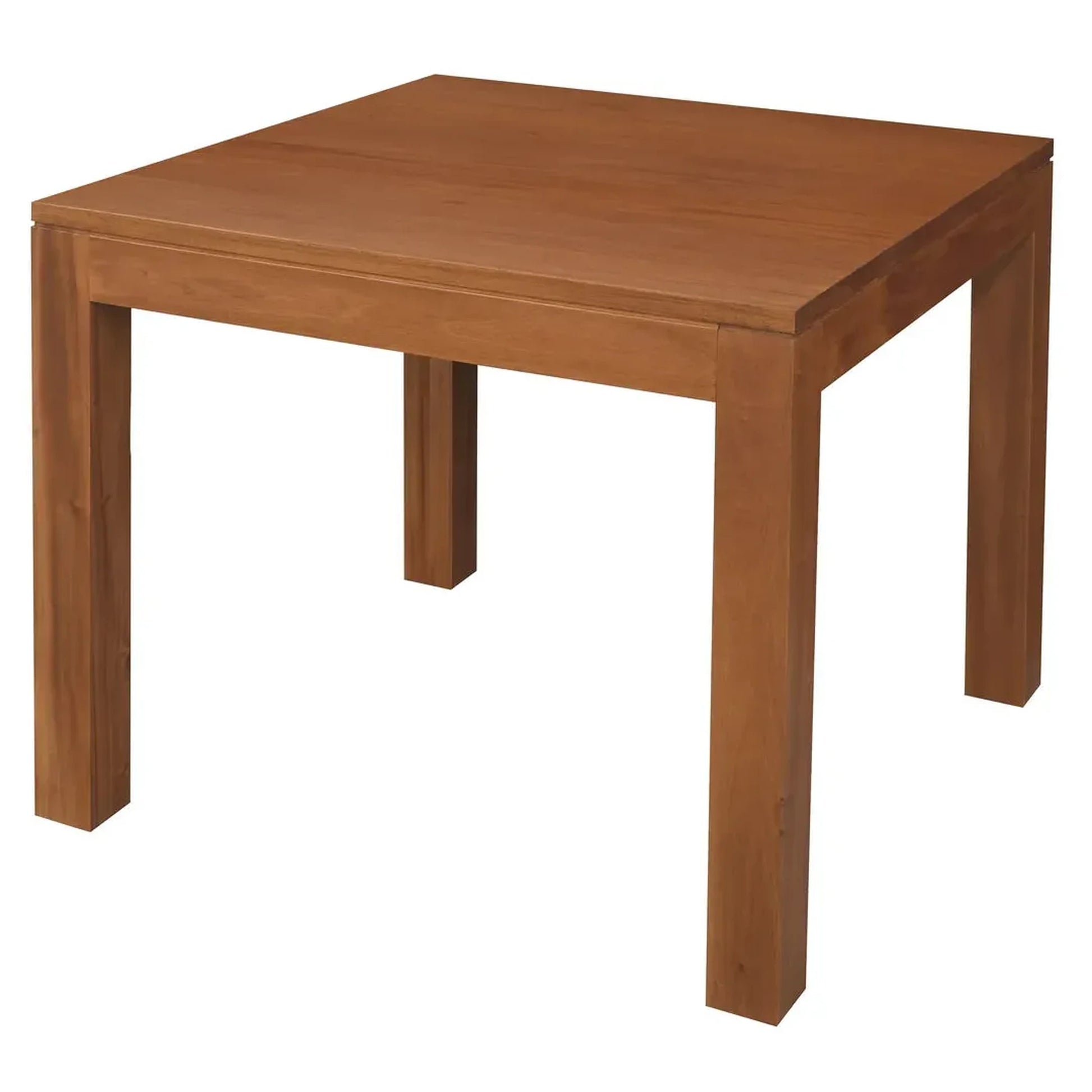 Tanaka Solid Mahogany Dining Table, 90cm in Light Pecan - Chocolate Wood