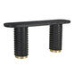 Raven Handmade Solid Mango Console Table/Hall Table with Gold Accents