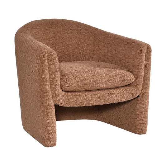 MAGNA CONTEMPORARY FABRIC ARMCHAIR /ACCENT CHAIR/OCCASIONAL CHAIR CINNAMON - MyChocolateWood