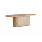 REMY NATURAL ASH DINING TABLE  IN NATURAL ASH COLOUR 220CM - MyChocolateWood