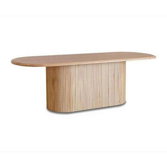 REMY NATURAL ASH DINING TABLE IN NATURAL ASH COLOUR 220CM