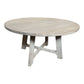 NEVANA  RECYCLED ELM TIMBER ROUND DINING TABLE 150CM. DIA. - MyChocolateWood