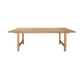 Joelle Pinewood Square Dining Table 120cm in Distressed Rustic - Chocolate Wood