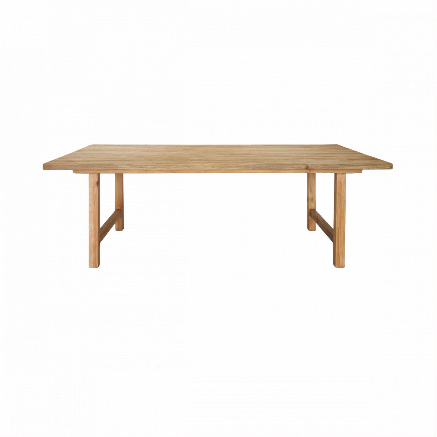 Joelle Pinewood Square Dining Table 120cm in Distressed Rustic - Chocolate Wood