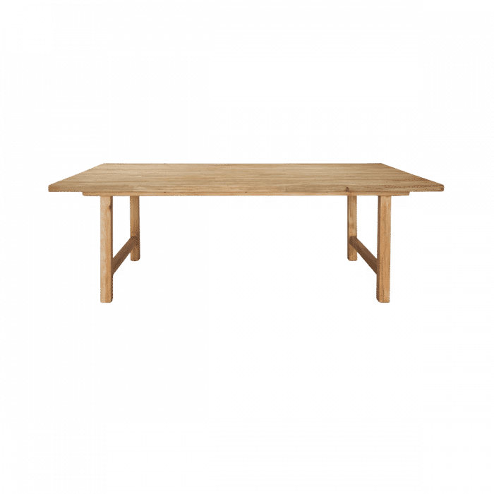 Joelle Pinewood Square Dining Table 120cm in Distressed Rustic - Chocolate Wood