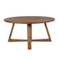 RUSSELL MANGO WOOD ROUND DINING TABLE BROWN 160CM DIA.