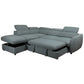 Bart Corner Sofa Bed — 2-Seater Sofa w/ LHF Storage Chaise Seafoam