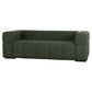 Taylor 3-Seater Mahogany Timber Sofa Sienna Moss Green