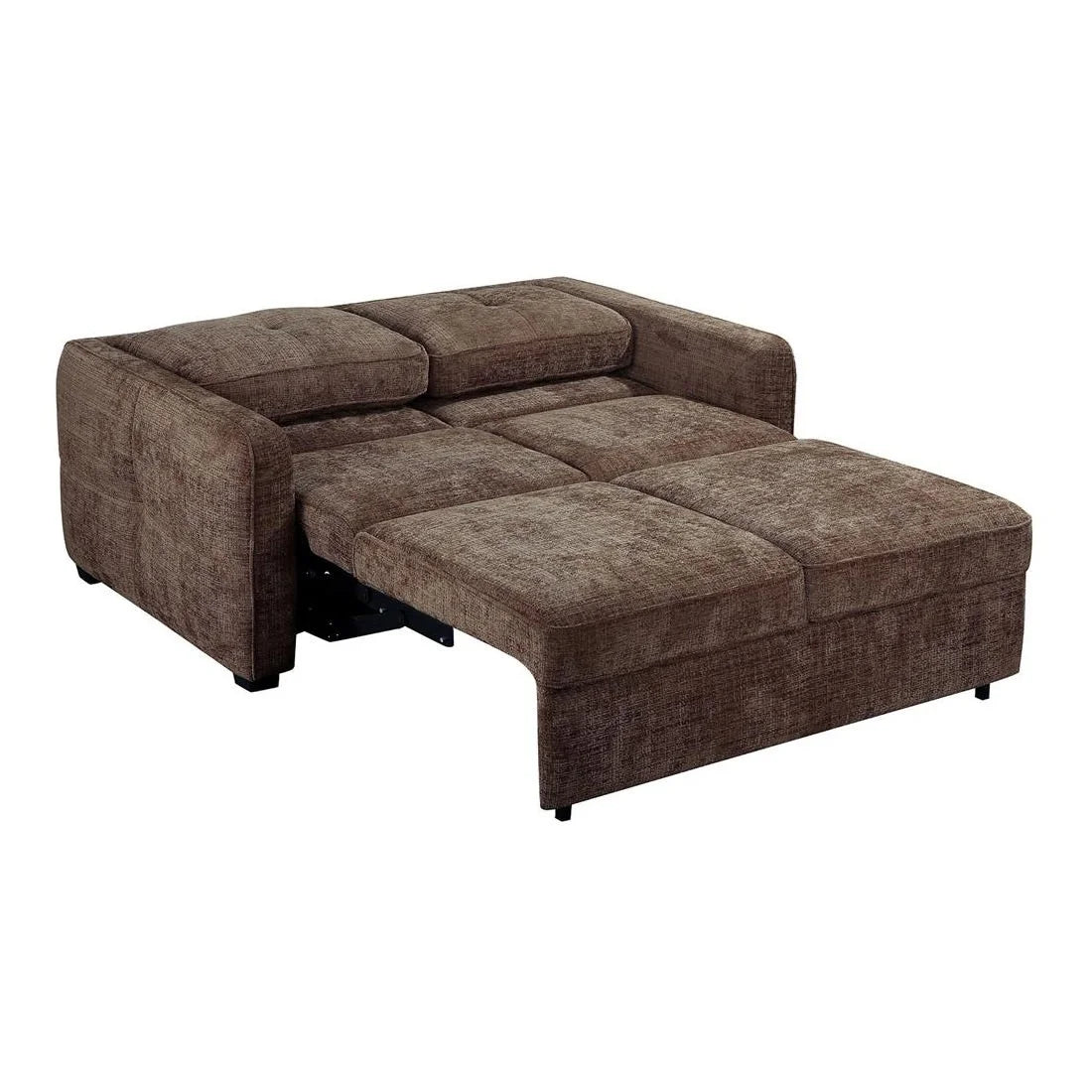 Amberli Fabric 2-Seater Sofa/Pull-Out Sofa Bed Truffle colour - MyChocolateWood