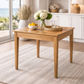 ELLA SOLID OAK SQUARE DINING TABLE 90CM - MyChocolateWood